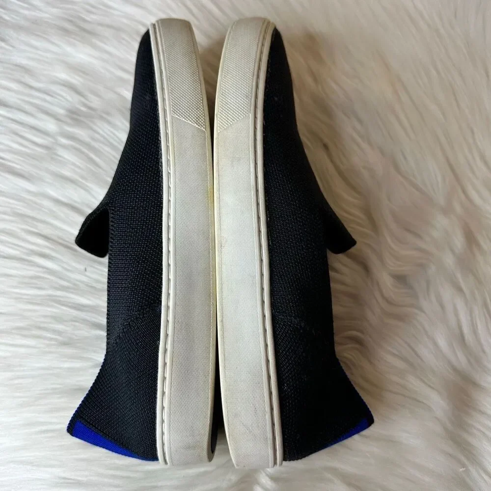 Rothy's The Original Slip On Sneakers Black Size 8